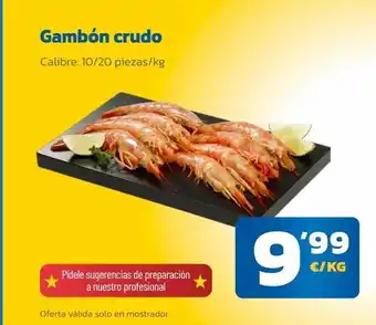 AhorraMas Gambones crudos oferta