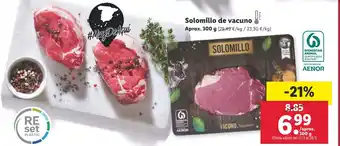 Lidl Solomillo de Vacuno Aprox. 300g oferta