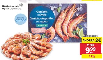 Lidl Gambón Salvaje 1kg oferta