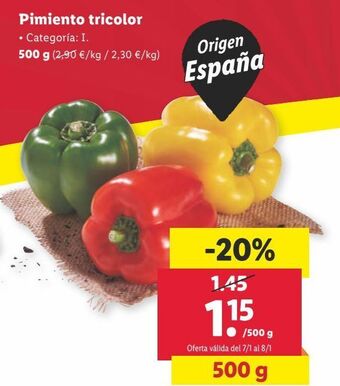 Lidl Pimientos oferta