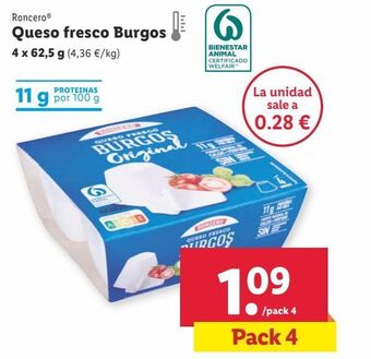 Lidl Queso fresco roncero oferta
