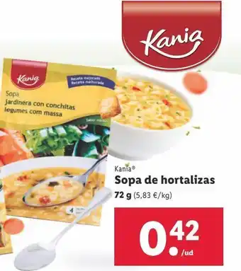 Lidl Sopa de verduras kania oferta