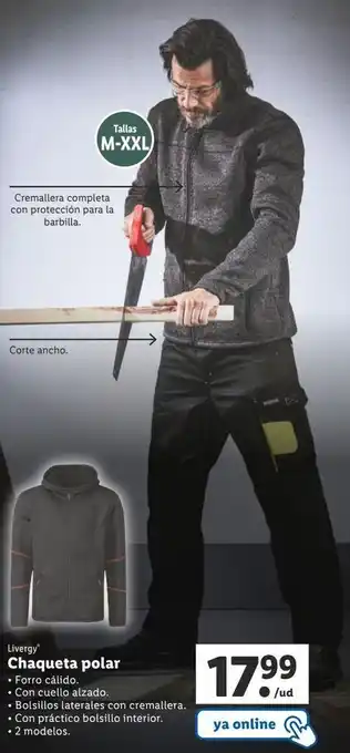 Lidl Chaqueta polar con cremallera oferta