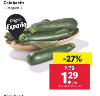 Lidl Calabacin oferta