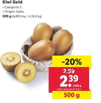 Lidl Kiwi Gold oferta