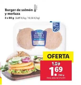 Lidl Buger De Salmon Y Merluza oferta
