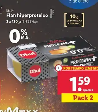 Lidl Flan Hiperproteico oferta