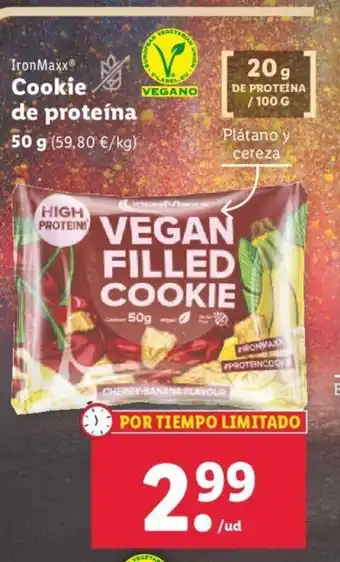 Lidl Cookie De Proteina oferta