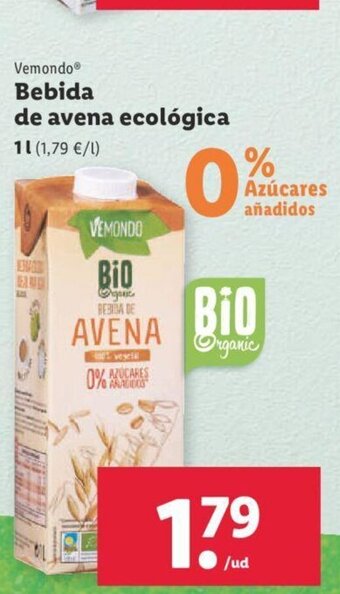 Lidl Bebida De Avena Ecologica oferta