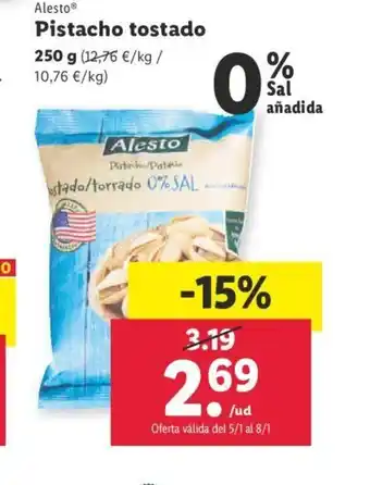 Lidl Pistacho Tostado oferta