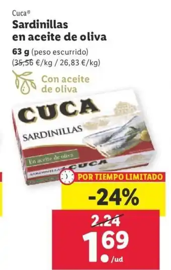 Lidl Sardinillas En Aceite De Olva oferta