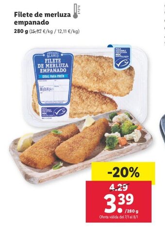 Lidl Filete De Merluza Empanado oferta