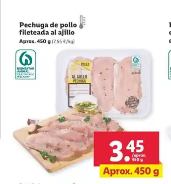 Lidl Pechuga De Pollo Fileteada Al Ajilo oferta