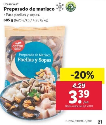 Lidl Preparado De Marisco oferta