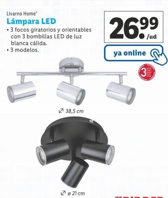 Lidl Lampara Led oferta