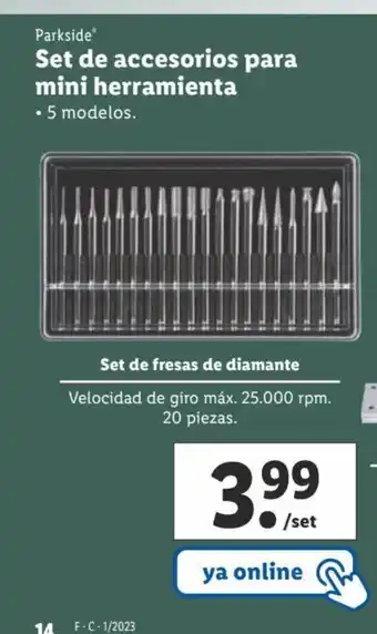 Lidl Set Accesorios Para Mini Herramienta oferta