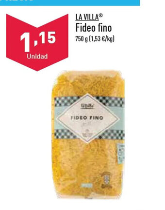 ALDI Fideo Fino oferta