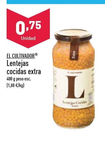 ALDI Lentejas Cocidas Extra oferta