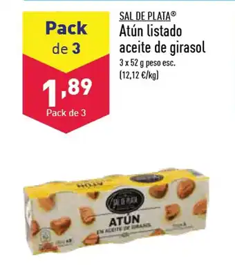 ALDI Atun Listado Aceite De Girasol oferta