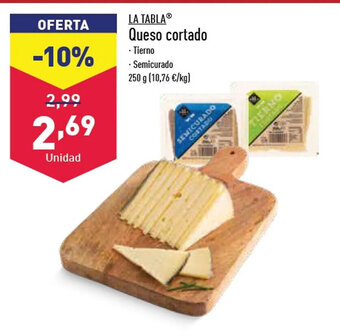 ALDI Queso Cortado oferta