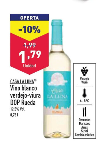 ALDI Vino Blanco Verdejo-Viura DOP Rueda oferta