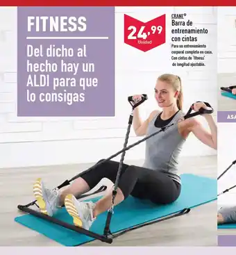 ALDI Barra De Entrenamiento Con Cintras oferta