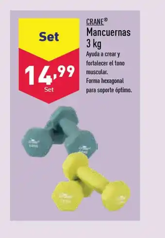 ALDI Mancuernas 3 kg oferta