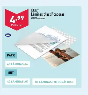 ALDI Laminas Plastificadoras oferta