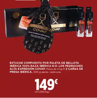 Hipercor Estuche Compuesto Por Paleta De Bellota Iberica 100% Raza Iberica D.O. Lods Pedroches Alta Expression Covap oferta