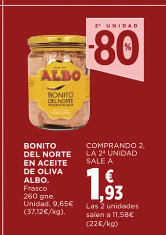 Hipercor Bonito Del Norte En Aceite De Oliva ALBO oferta