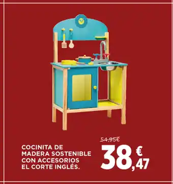 Hipercor Cocinita De Madera Sostenible Con Accessoires El Corte Ingles oferta