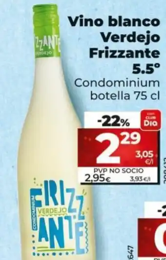 Dia Vino Blanco Verdejo Frizzante 5.5 75 cl. oferta
