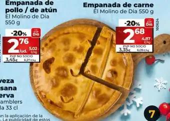 Dia Empanada De pollo/ De Atún oferta