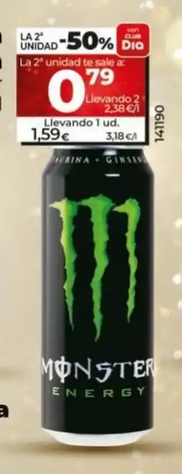 Dia Bebida Energética Monster 50 cl. oferta