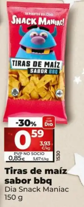 Dia Tiras de Maíz sabor BBQ oferta