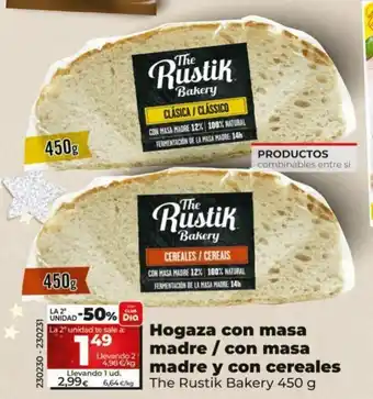Dia Hogaza Con Masa Madre / Con Masa Madre Y Con Cereales oferta