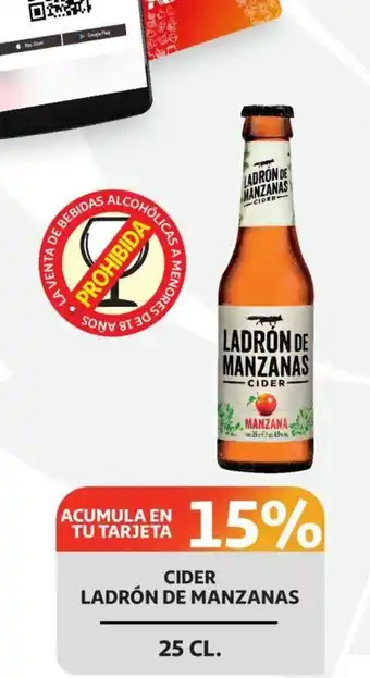Alcampo Cider Ladrón de Manzanas 25 cl. oferta