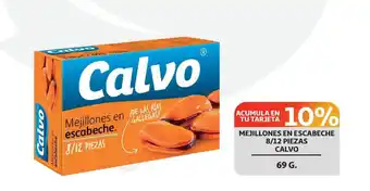 Alcampo Mejillones En Escabeche 8/12 Piezas calvo 69 g. oferta