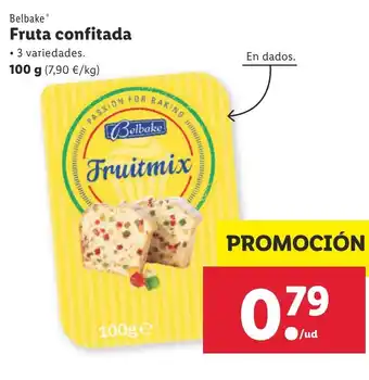 Lidl Belbake Fruta Confitada 100g oferta