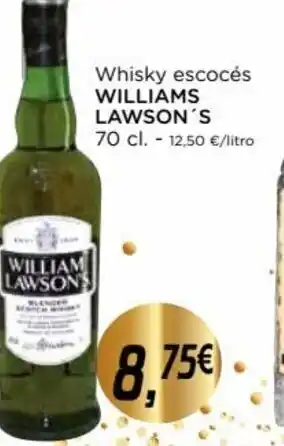 Proxi Whisky Escocés Williams Lawson's 70 cl. oferta