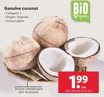 Lidl Genuine Coconut oferta