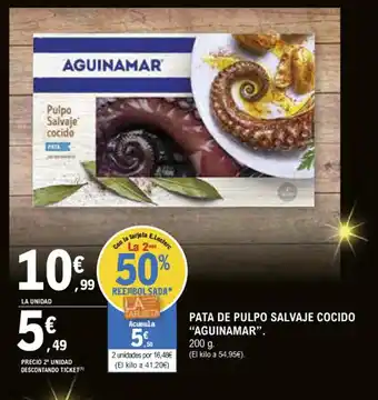 E.Leclerc Pata De Pulpo Salvaje Cocido "Aguinamar" oferta