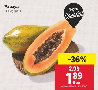 Lidl Papaya oferta