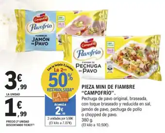 E.Leclerc Pieza Mini De Fiambre "Campofrío" oferta