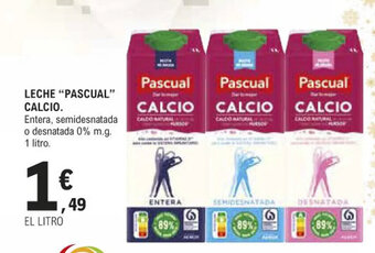 E.Leclerc Leche "Pascual" Calcio oferta