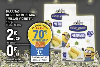 E.Leclerc Barritas De Queso Merienda "Millán Vicente" oferta