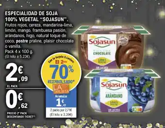 E.Leclerc Especialidad De Soja 100% Vegetal "Sojasun" oferta