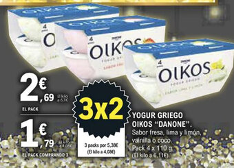 E.Leclerc Yogur Griego Oikos "Danone" oferta