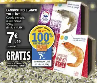 E.Leclerc Langostino Blanco "Delfín" oferta
