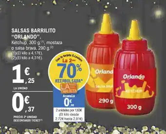 E.Leclerc Salsas Barrilito "Orlando" oferta
